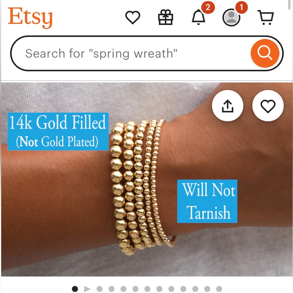 Gold filled bracelets NWOT